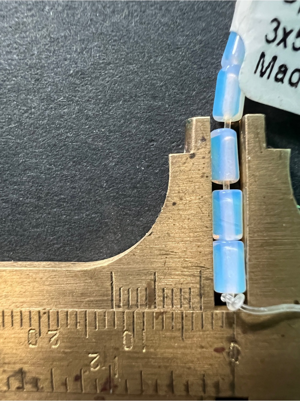 Opalite 16inch strand Opalite strand 16 i3x5mm - Picture 2 of 4